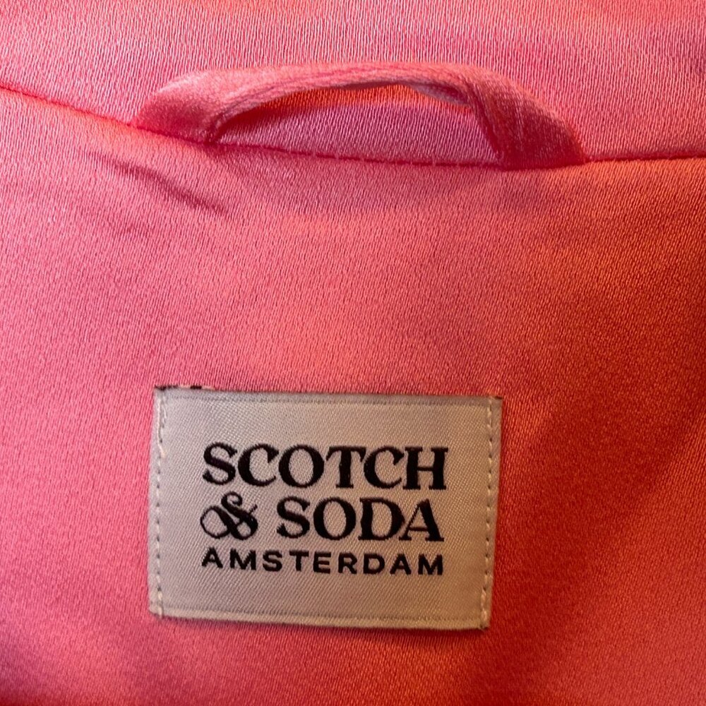 Scotch and Soda Light Pink Single Breasted Women's Blazer size 12/152 Barbiecore - Picture 6 of 13
